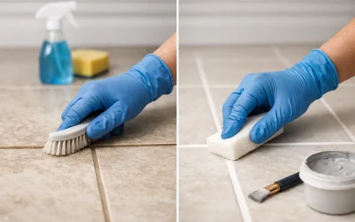 Grout Cleaning and Recolouring Done Right