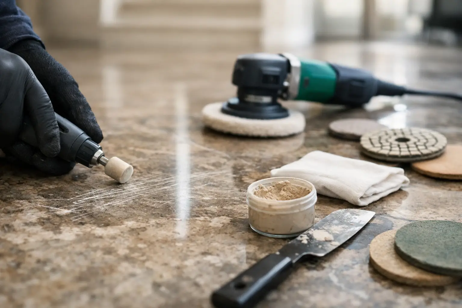 Stone Floor Scratch Repair Done Properly Stone Floor Scratch Repair Done Properly
