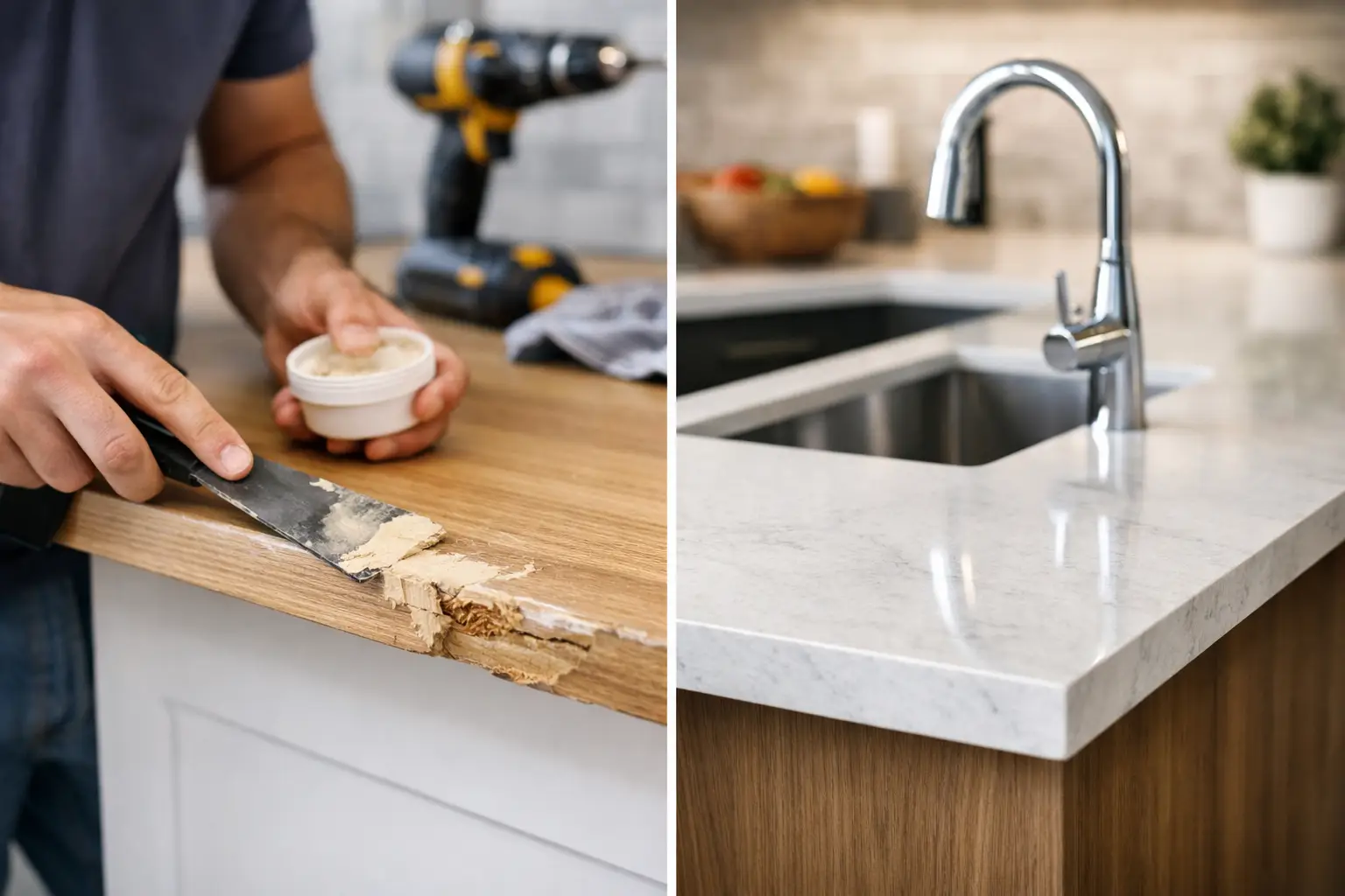 Repair or Replace Benchtops? Know the Difference Repair or Replace Benchtops? Know the Difference